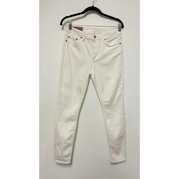 NWOT Acne Studios Bla Konst White Climb Jeans - White Denim Skinny Jeans - Picture 4 of 11